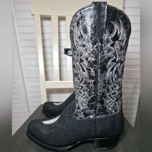 Moonshine Spirit Men's Stingray Exotic Boots Square Toe BBME417 Men's Size 10.5
